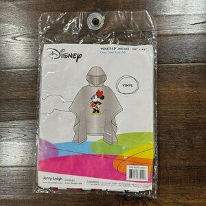 Disney Poncho Youth Minnie Mouse Vinyl Hooded Waterproof One Size 30x42